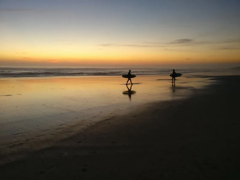 Caparica beach near Lisbon